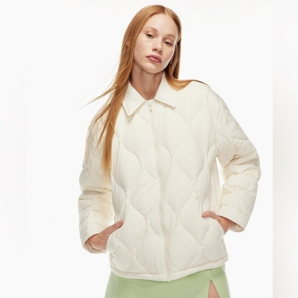 Aritzia Sunday Best Elliot Puffer Jacket Cream Size XS